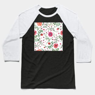 Elegance Seamless pattern with flowers Baseball T-Shirt